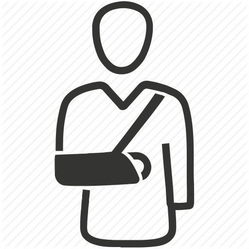 Arm, Broken, Fracture, Hand, Injury Icon