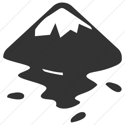 Simple Dark Gray Raphael Inkscape Icon