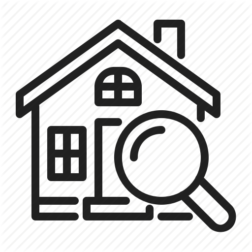 Estate, House, Inspection, Real Icon