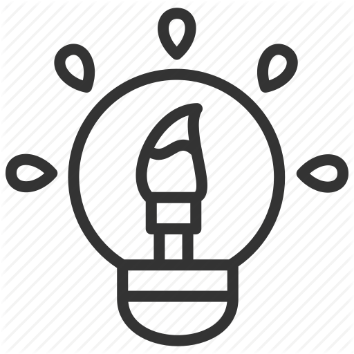 Art, Bulb, Coloring, Design, Drawing, Ideas, Inspiration Icon