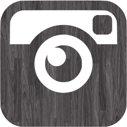 Black Wood Instagram Icon