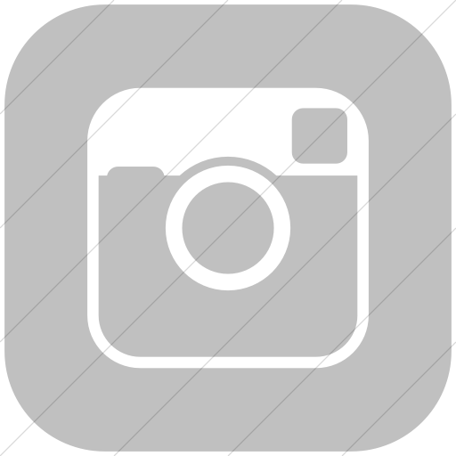 Flat Rounded Square White On Silver Raphael Instagram Icon