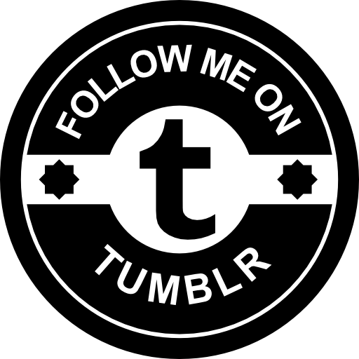 Follow Me On Tumblr Social Badge Icons Free Download