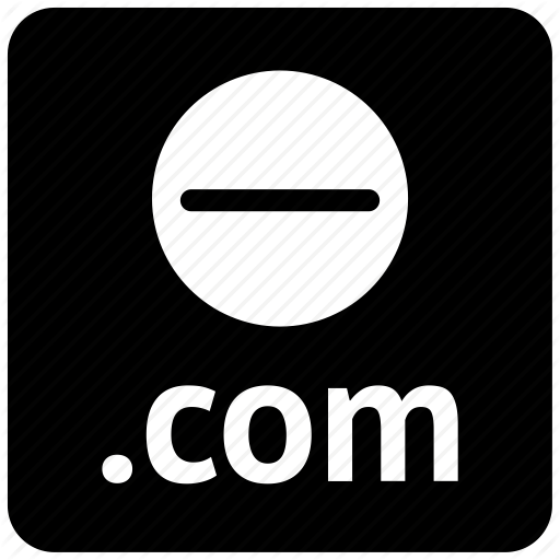 Com, Cut, Domain, Erase, Link, Minus, Url Icon