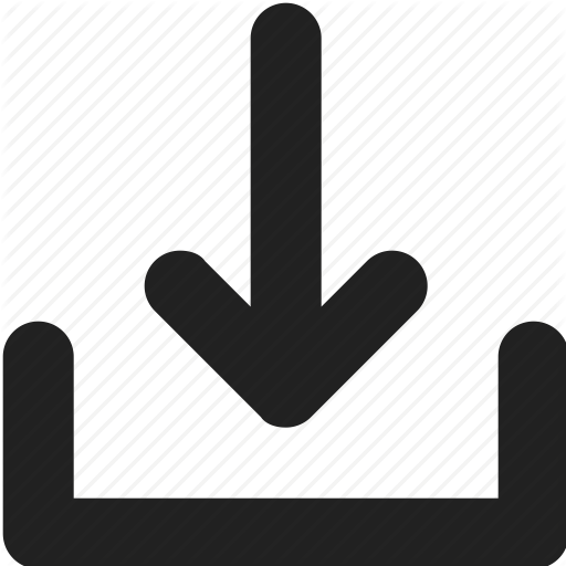 Arrow, Box, Direction, Down, Inbox Icon