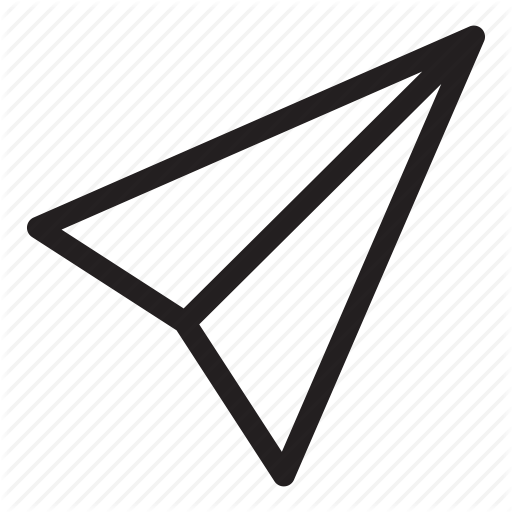 Black Instagram Message Icon Direct