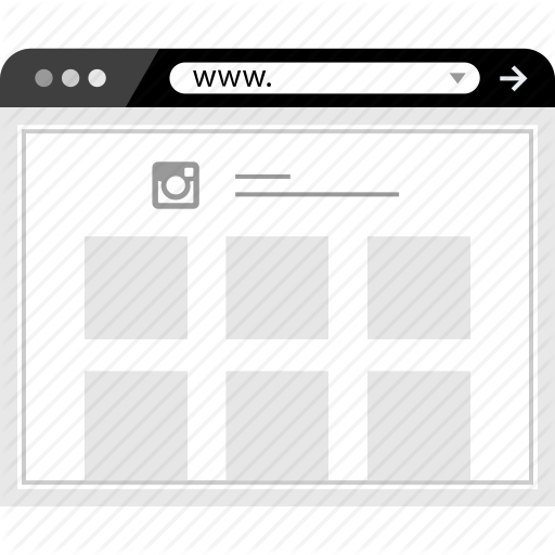 Browser, Instagram, Web, Icon