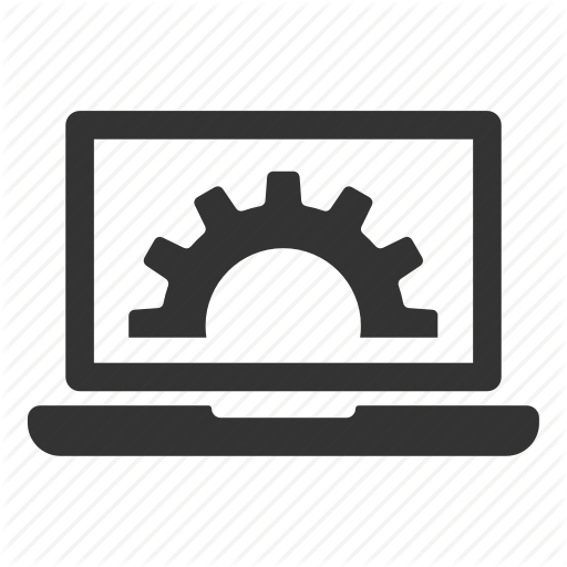 Configuration, Installation, Laptop, Repair, Service, Settings Icon