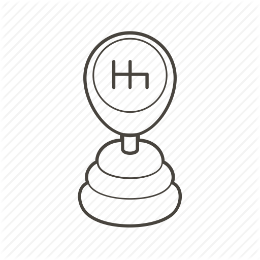 Manual Car Icon Schematic Diagram