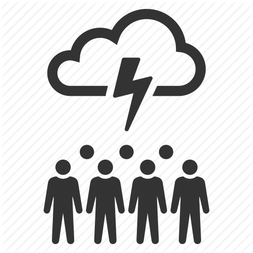 Claim, Cloud, Hr, Insurance, Lightning, Personnel, Problem Icon