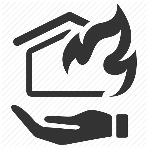 Accident, Arson, Estate, Fire, Home, House, Insurance Icon