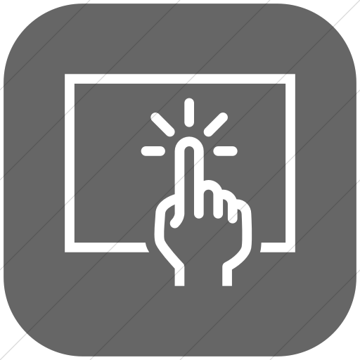 Flat Rounded Square White On Gray Iconathon Interactive