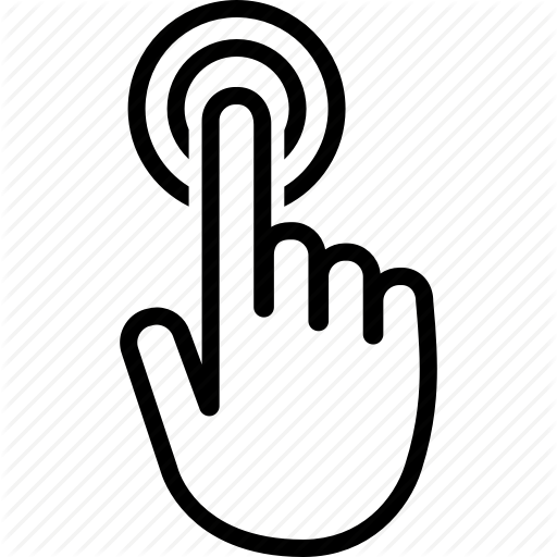 Click, Hand, Interactive, Screen, Tap, Touch, Touchscreen Icon