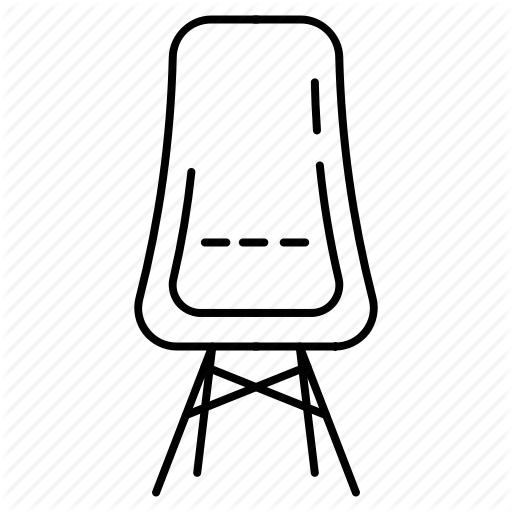Chair, Furniture, Interior Design, Office Furniture Icon