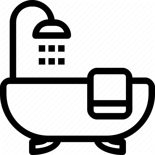 Bathroom, Bathtub, Furniture, Home, Interior Icon