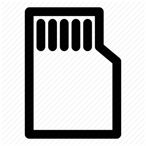 Card, Data, Internal, Memory, Sdcard Icon
