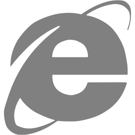 Gray Internet Explorer Icon