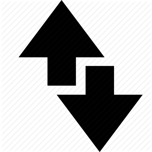 Arrow, Data, Down, Edge, Internet, Network, Up Icon