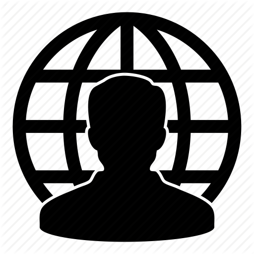 Client, Customer, Globe, Internet, Man, User, World Icon