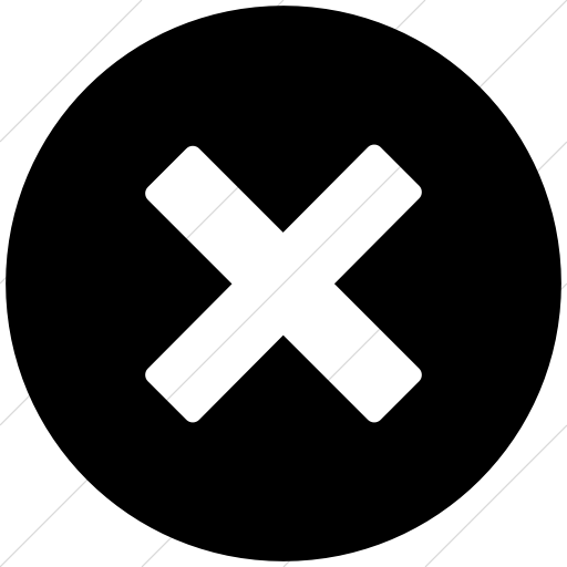 Flat Circle White On Black Broccolidry Cross Icon