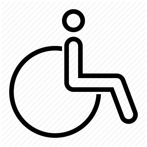 Armchair, Disability, Invalid, Wheelchair Icon