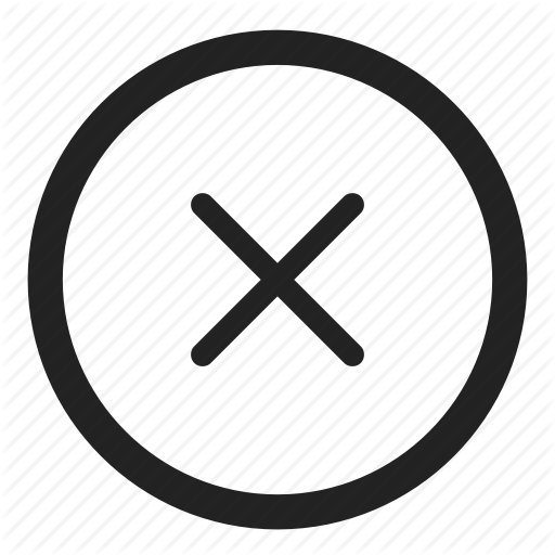 Cancel, Close, Invalid, Menu, Stop, X Icon