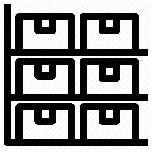 Inventory, Parcel, Shelf, Stock, Storage, Store Icon