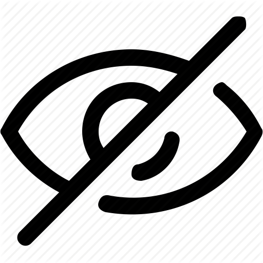 Eye, Invisible Icon