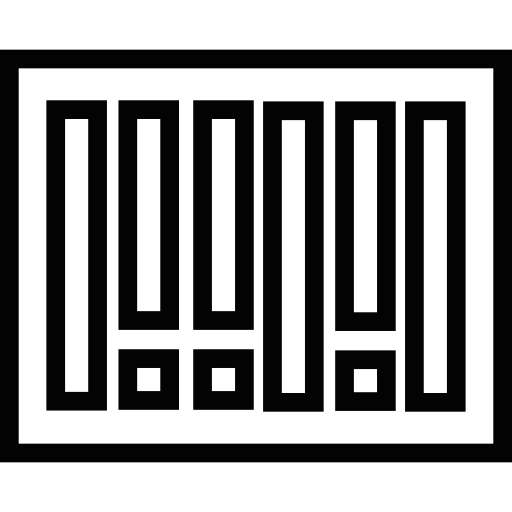 Black Bars Inside A Rectangle, Abacus Tool, Ios Interface Symbol