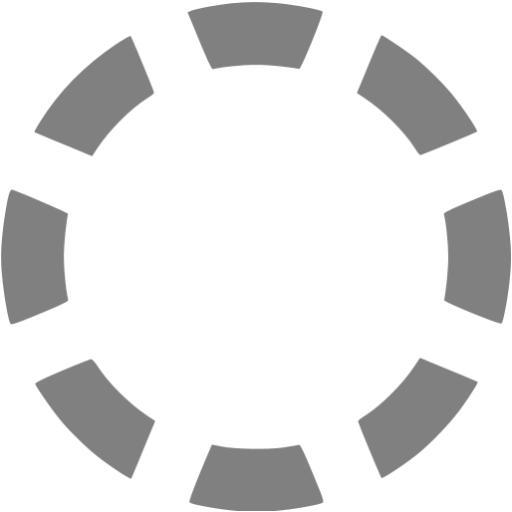 Gray Circle Dashed Icon