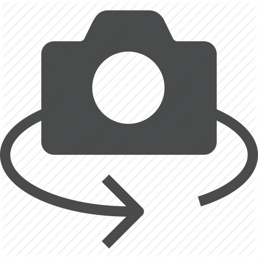Camera, Lens, Photo, Reverse, Rotate Icon