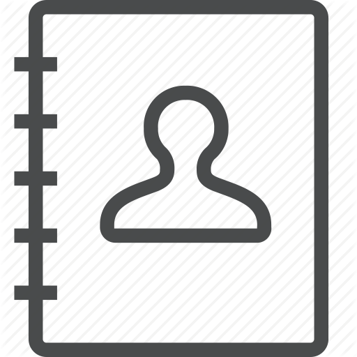Address, Book, Contacts, Directory Icon
