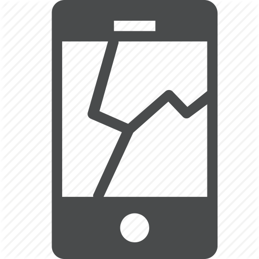 Broken, Cracked, Device, Iphone, Phone, Screen Icon