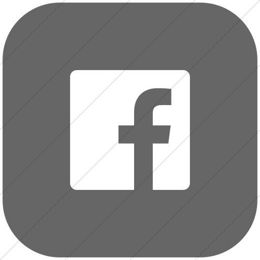 Flat Rounded Square White On Gray Foundation Social