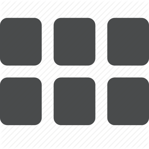 Apps, Categories, Grid, Layout, Sorting, Template, Wireframe Icon