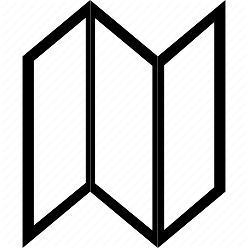 Brochure, Map Icon