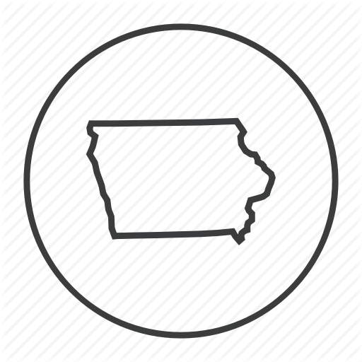 American, Iowa, Location, Map, Navigation, State, United States Icon