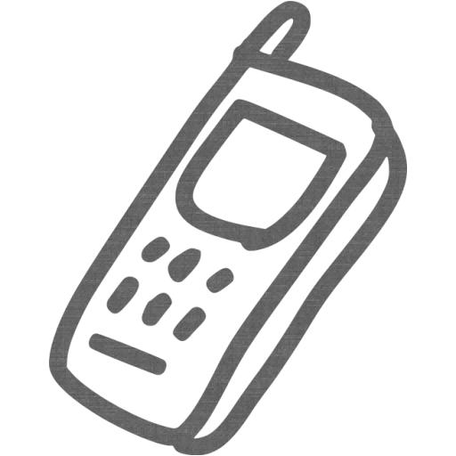 Grey Wall Phone Icon