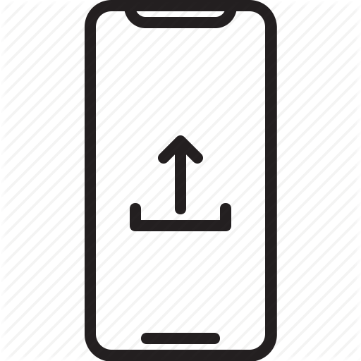 Arrow, Cloud, Gadget, Iphone, Send, Smartphone, Upload Icon