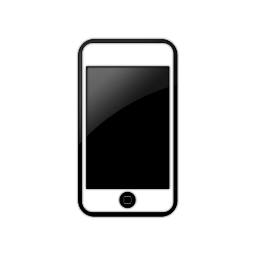 Simple Black Window White Iphone Icon