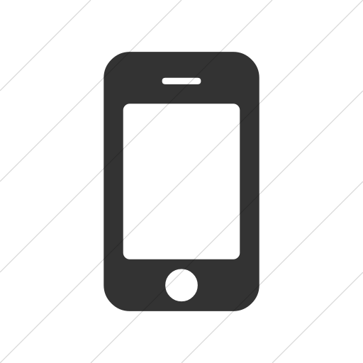 Simple Dark Gray Bootstrap Font Awesome Mobile Phone Icon