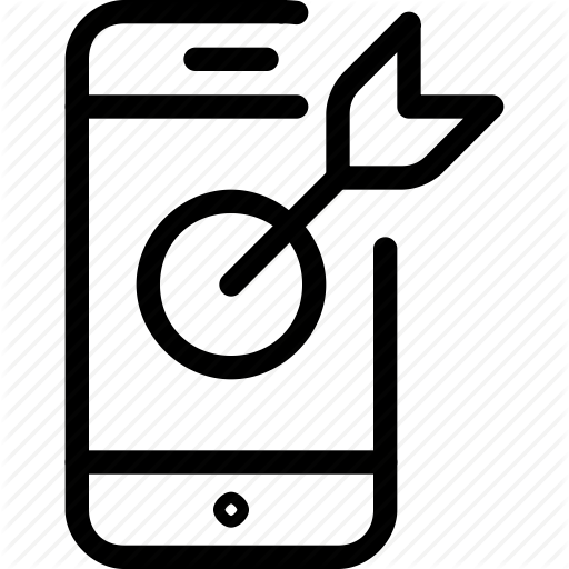 Arrow, Center, Iphone, Phone, Product, Smartphone, Target Icon