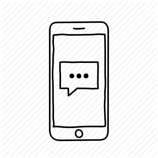 Devices, Handdrawn, Iphone, Mobile, Screens, Support, Text Message