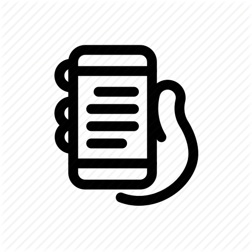 Cellphone, Communications, Hand, Iphone, Mobile, Smartphone, Text Icon