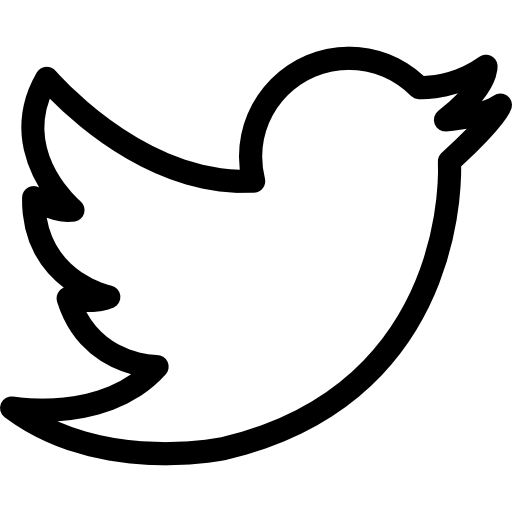 Twitter Social Outlined Logo Icons Free Download