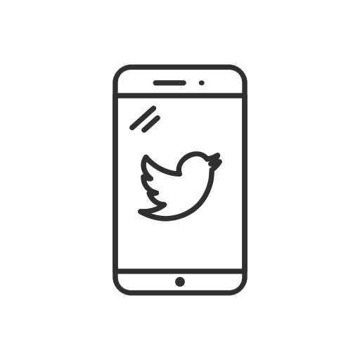 Twitter, Social Media, Mobile, Phone, Logo Icon