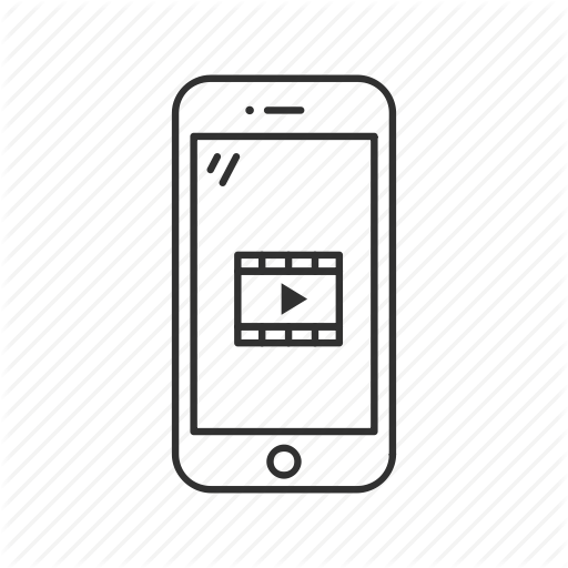 Iphone, Movie, Phone, Phone With Audio Sign, Smartphone, Video Icon