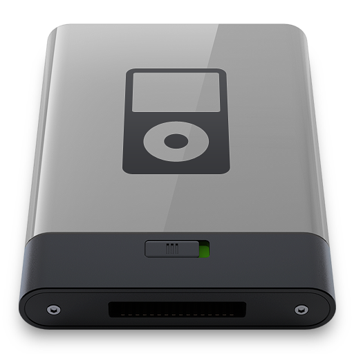 Grey Ipod B Icon Hyper Realistic Hd Iconset