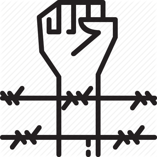 Barbwire, Fight, Fist, Hand, Human, Peace, Rights Icon