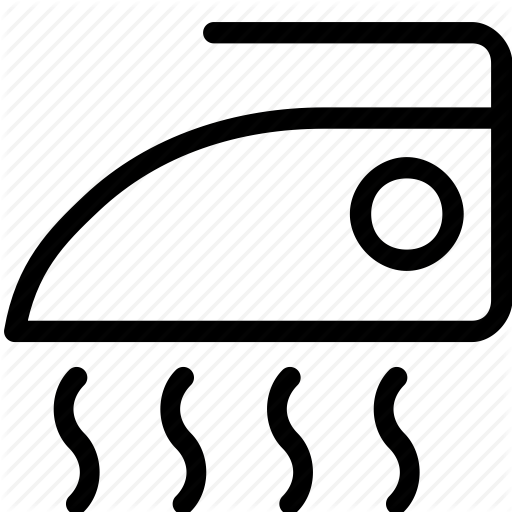 Hot, Iron, Ironing, Steam Icon